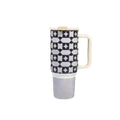 40oz Insulated Tumbler with Handle, Leakproof, Fits Car Cup Holder, Stainless Steel