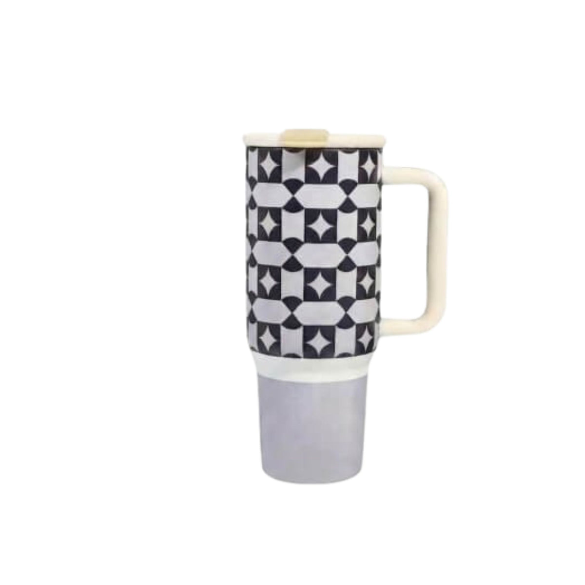 40oz Insulated Tumbler with Handle, Leakproof, Fits Car Cup Holder, Stainless Steel