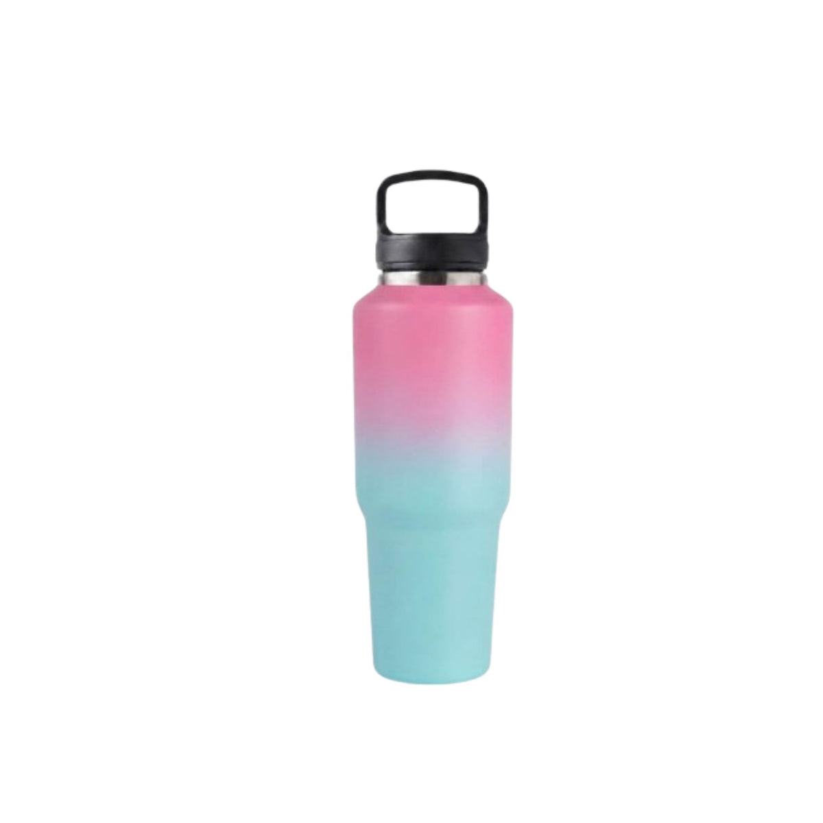 40oz 304 Stainless Steel Insulated Water Bottle with Square Handle Lid