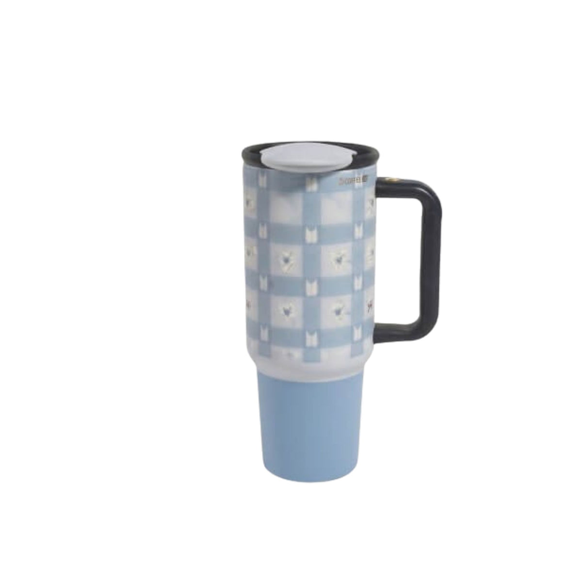 40oz Insulated Tumbler with Handle, Leakproof, Fits Car Cup Holder, Stainless Steel