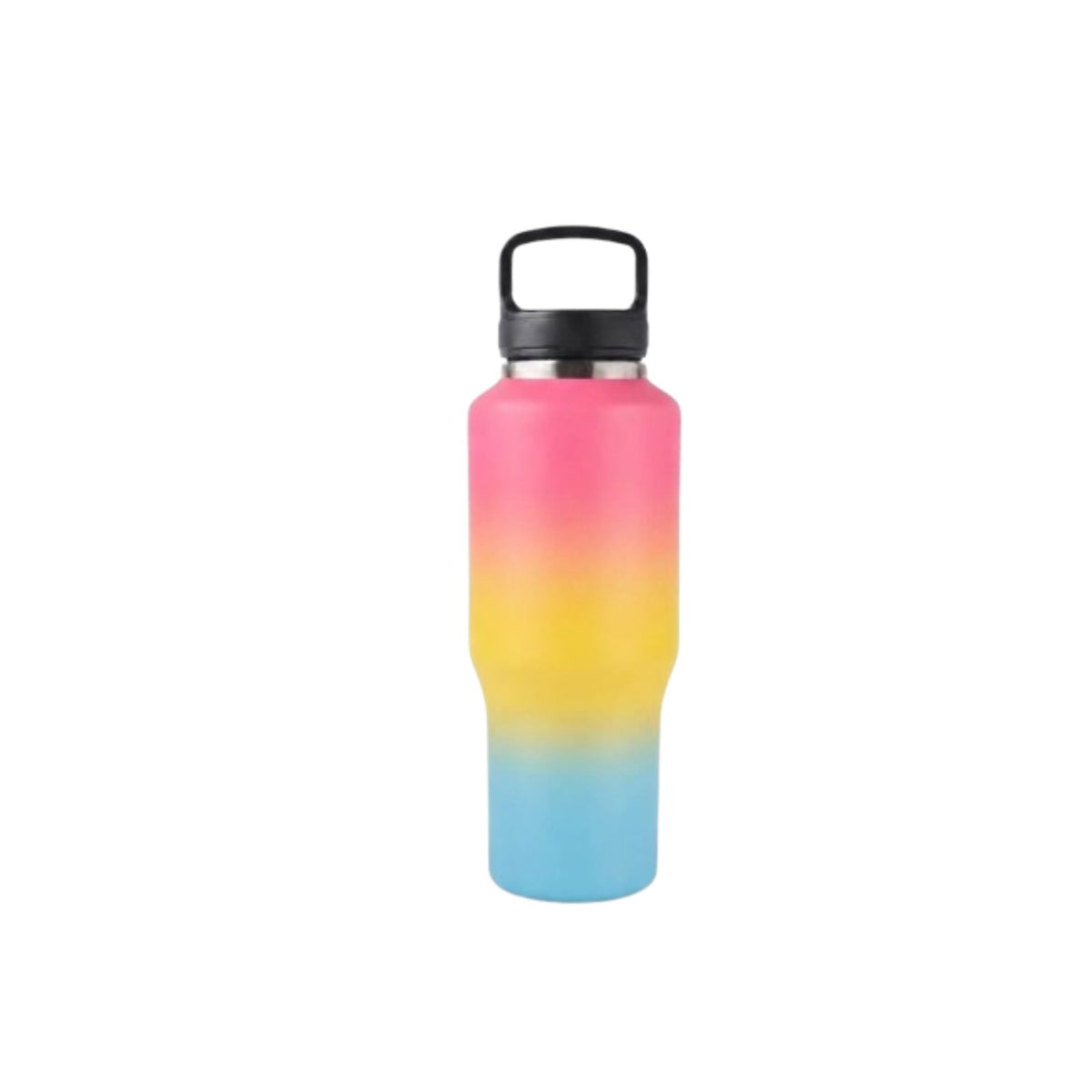 40oz 304 Stainless Steel Insulated Water Bottle with Square Handle Lid
